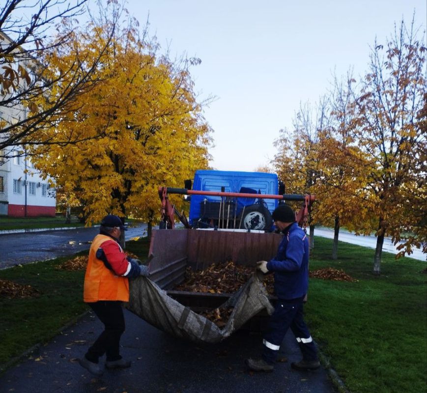 Коммунальные работники Каховки каждое утро выходят на улицы, чтобы поддерживать чистоту и благоустройство города