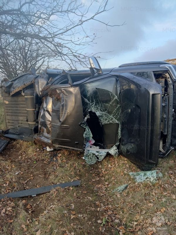 Спасатели Херсонской области ликвидировали последствия ДТП в Чаплинском муниципальном округе