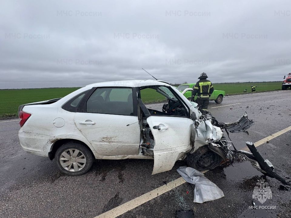 Спасатели МЧС России по Херсонской области ликвидировали последствия ДТП в Чаплинском округе