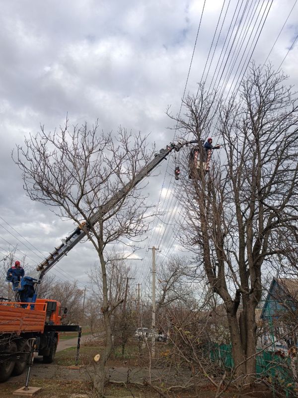 Расчистка трасс ВЛ в Ивановском районе!