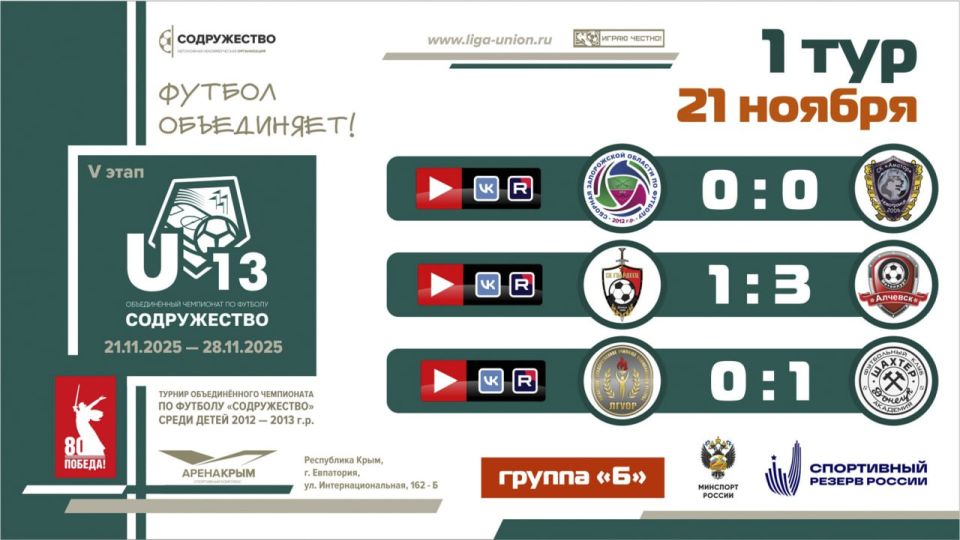 ����� 1 ���� ���� ������������ (U-13)!