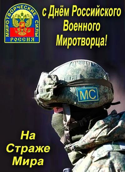 С Днём российского военного миротворца!