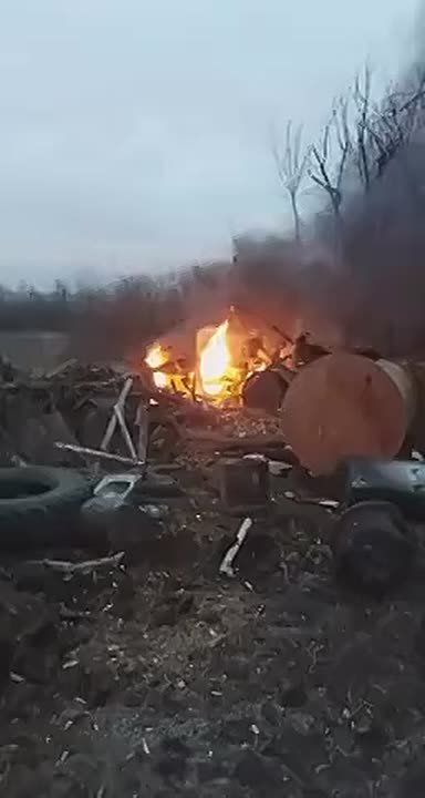 Расположение боевиков киевского режима после ракетного удара ВС РФ