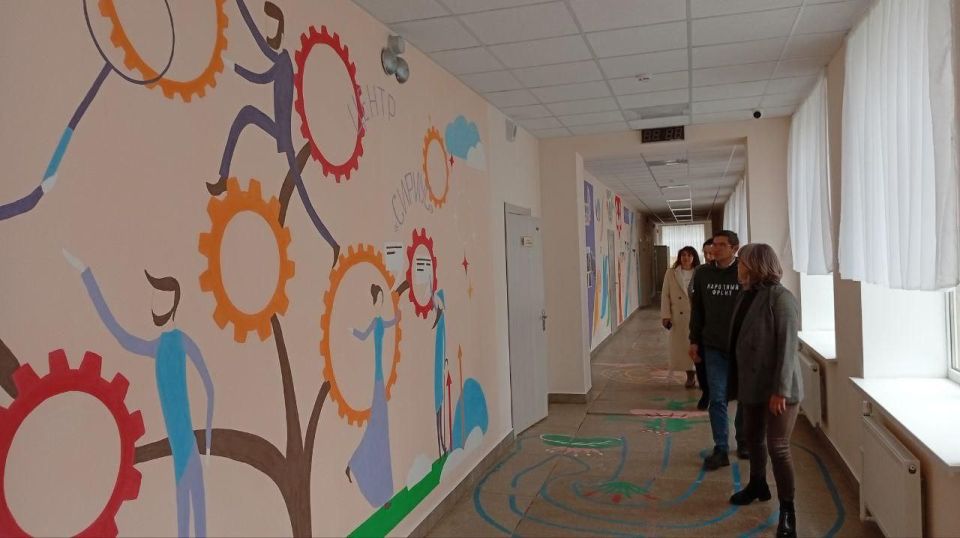 В Вадимской школе при поддержке Мордовии оформляют новое общественное пространство