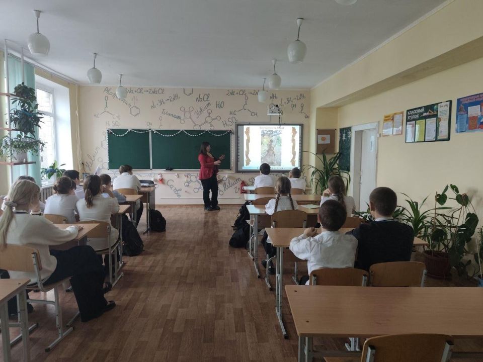 В Приморской школе прошла лекция о добровольчестве и любви к Родине