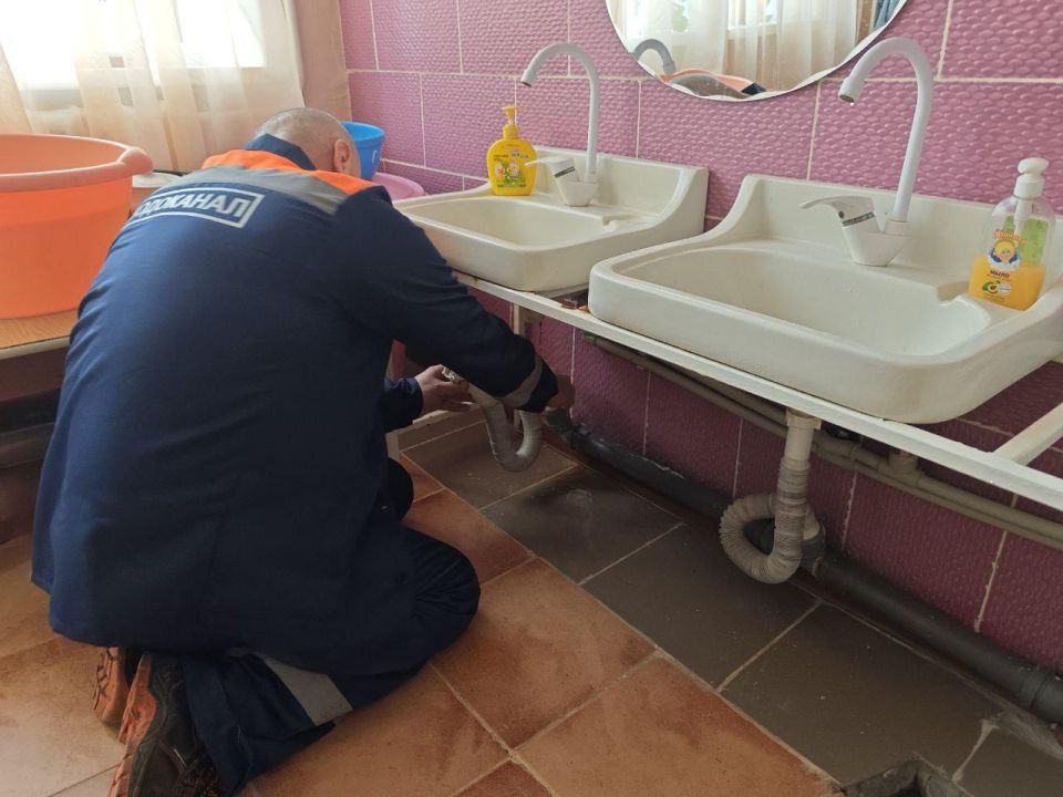 Рязанский водоканал привёл в порядок сантехнику в детском саду «Ручеёк»