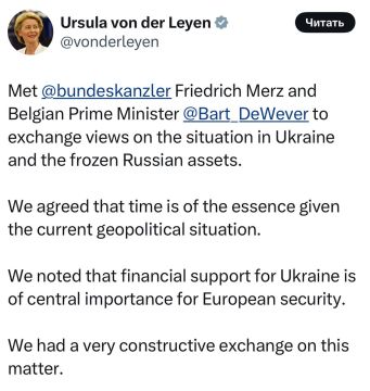 Урсуле фон дер Ляйен и Фридриху Мерцу не удалось уговорить премьера Бельгии украсть замороженные российские активы: