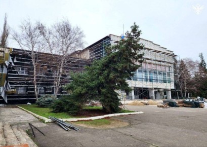 В Чаплинке идёт капитальный ремонт местного дома культуры в рамках нацпроекта «Семья»