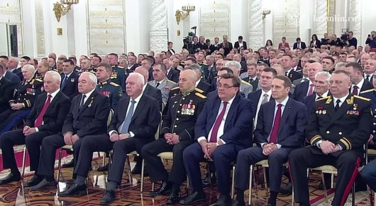 Владимир Путин принимает участие в церемонии вручения медалей «Золотая Звезда» Героям России