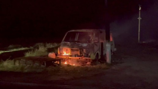 Последствия атаки вражеских БПЛА по Геническу