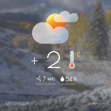 Облачная с прояснениями погода ожидается в Херсонской области в субботу