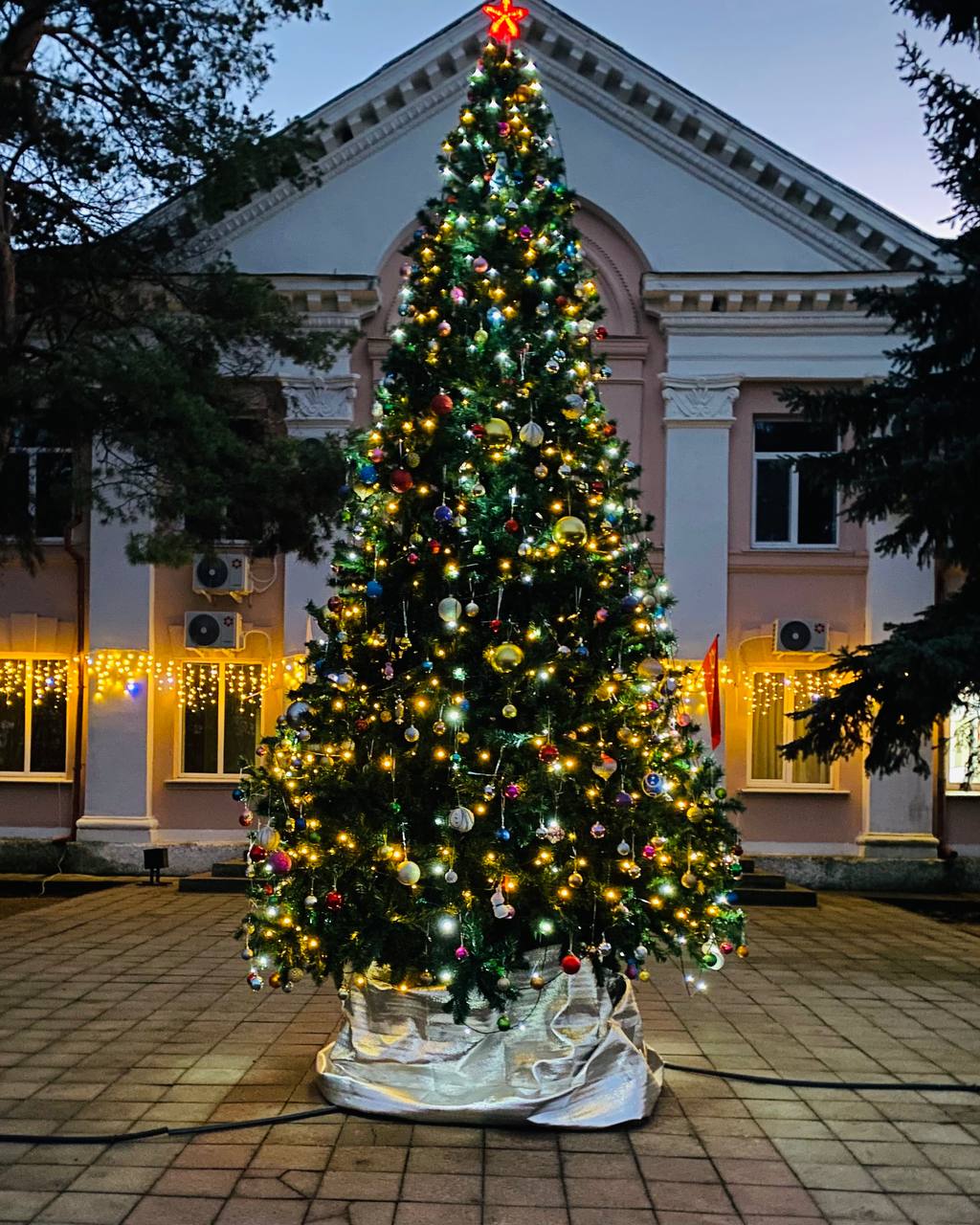 В Верхнерогачикском муниципальном округе установили праздничную елку