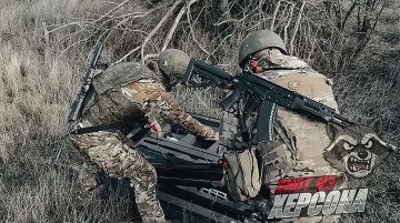 Енот из Херсона: Херсон. Расчеты войск беспилотных систем группировки войск «Днепр» скорректировали уничтожение замаскированного орудия ВСУ на правом берегу Днепра