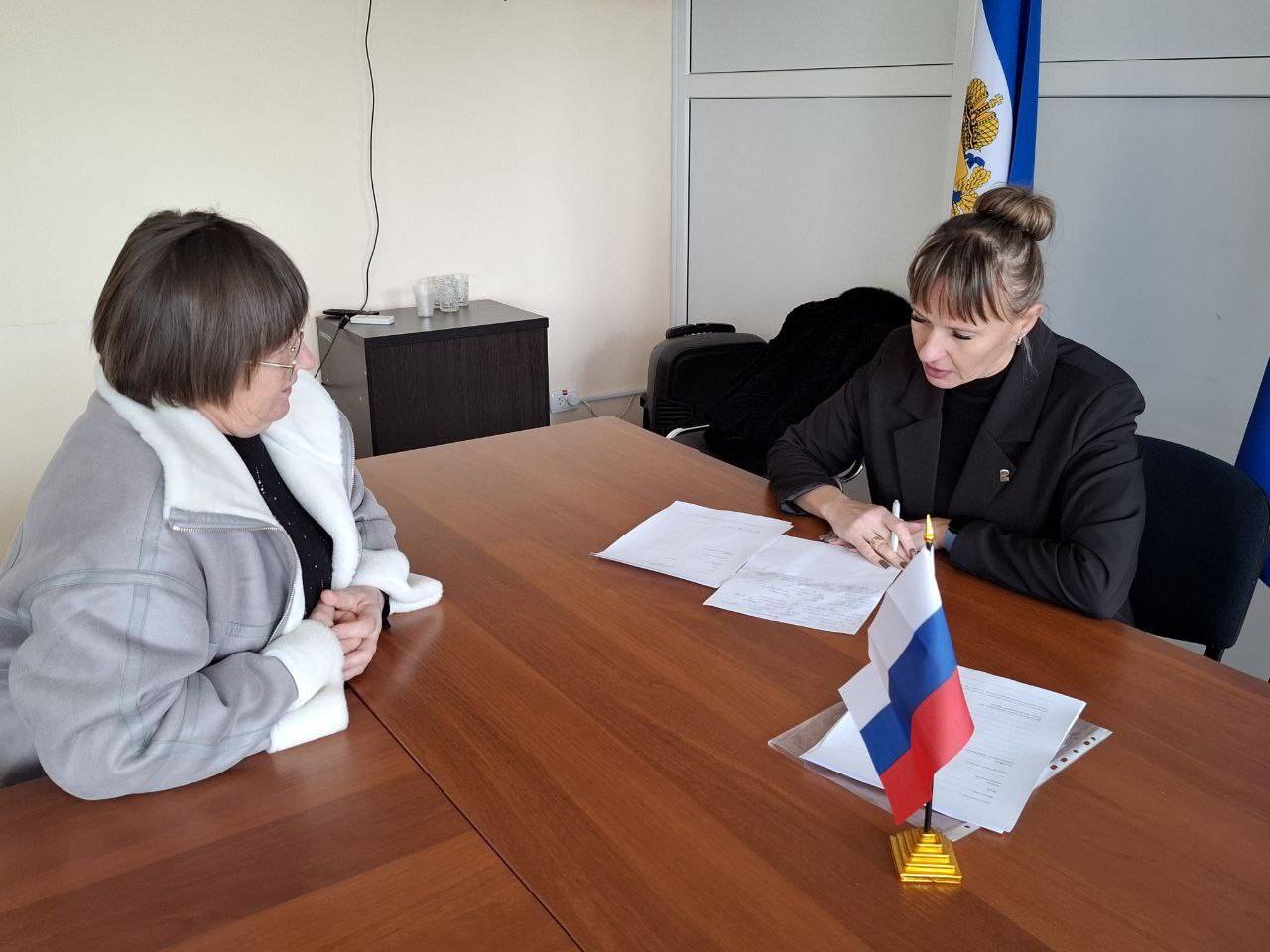 Провела прием граждан в селе Виноградово