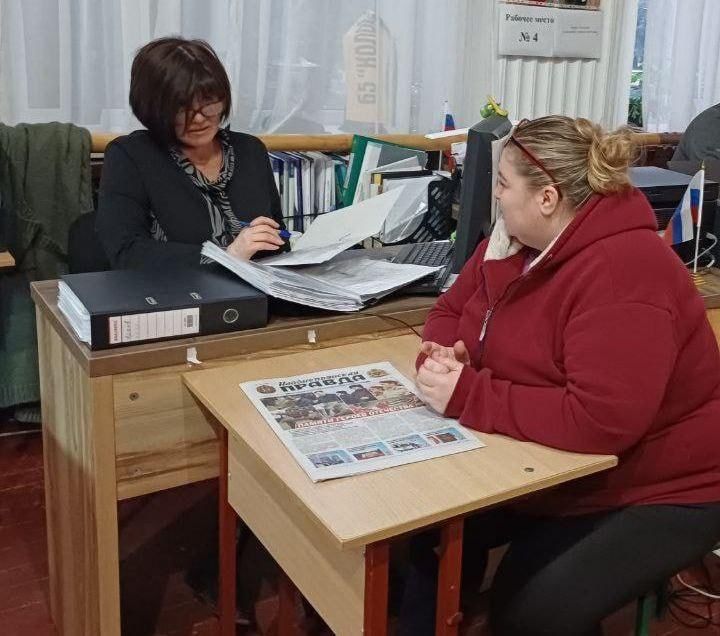 Начальник Чернянского территориального отдела провела личный приём граждан