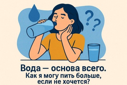 Вода — основа всего. Как я могу пить больше, если не хочется