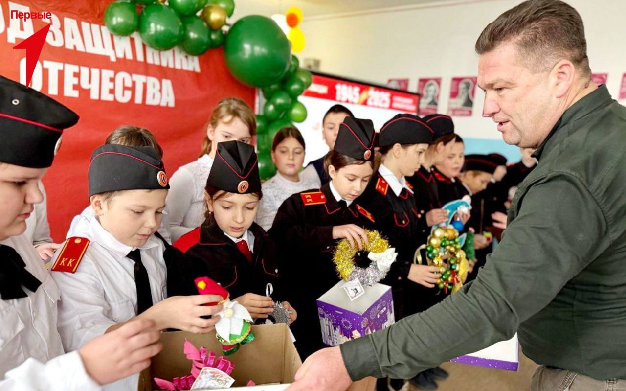 Первые Хлебодаровской школы торжественно закрыли год Защитника Отечества