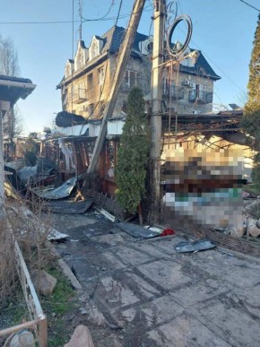 Появились кадры с места удара украинских дронов в Херсонской области