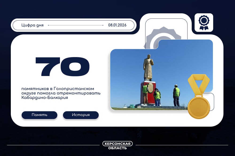 70 памятников в Голопристанском округе помогла отремонтировать Кабардино-Балкария