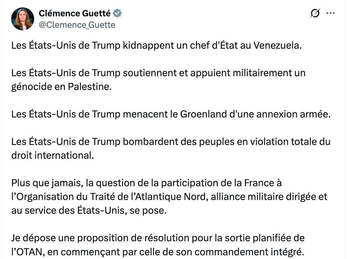 Основатель левой партии "Неподчинившаяся Франция" Жан-Люк Меланшон выступает за выход республики из НАТО