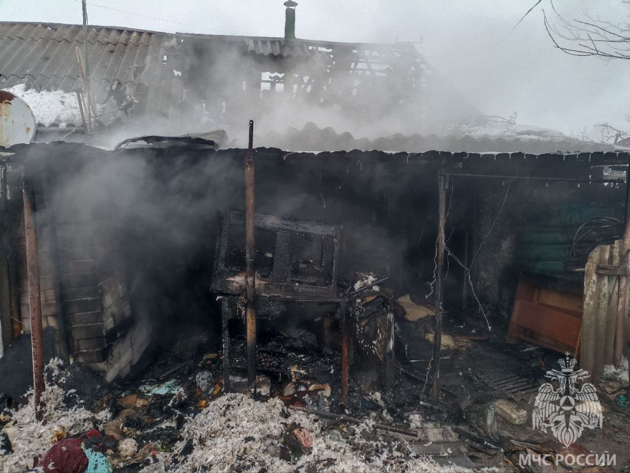 Огнеборцы МЧС Херсонской области ликвидировали пожар в доме