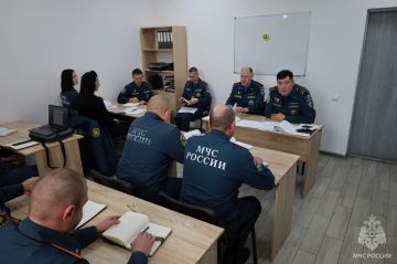 Методические сборы прошли в 1 пожарно-спасательной части города Геническ