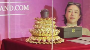 На Шри-Ланке нашли крупнейший в мире звездчатый сапфир фиолетового цвета — камень весом 3563 карата назвали «Звезда Чистой Земли»