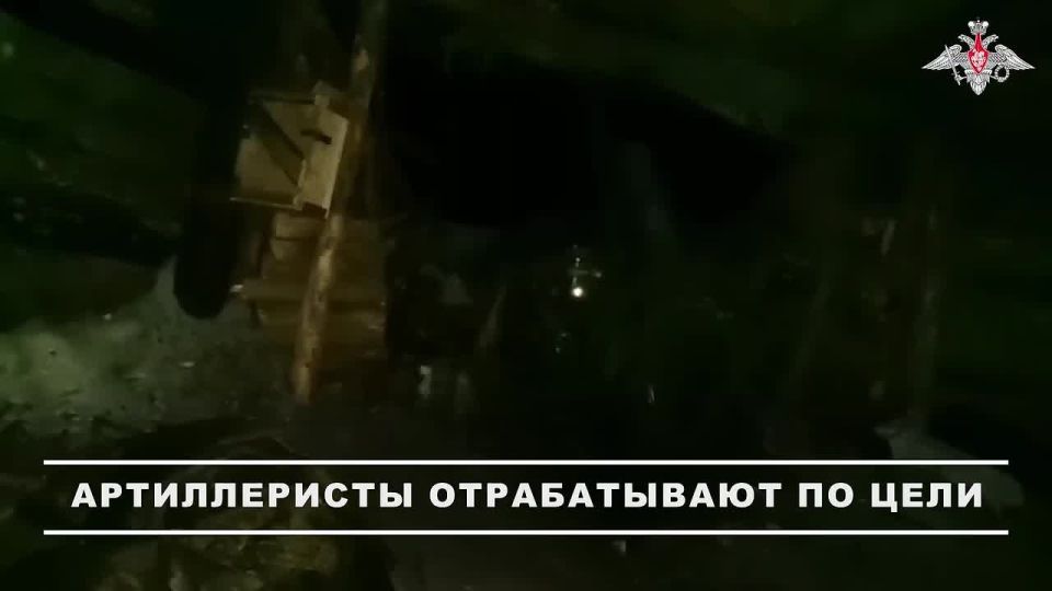 Минобороны России: Расчет орудия Д-30 Костромских десантников группировки войск «Днепр» уничтожил пункт временной дислокации ВСУ с личным составом и автомобилем на правом берегу Днепра в Херсонской области