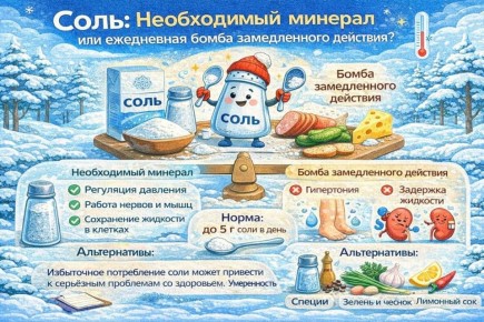 Соль: необходимый минерал или ежедневная бомба замедленного действия? Нормы и альтернативы