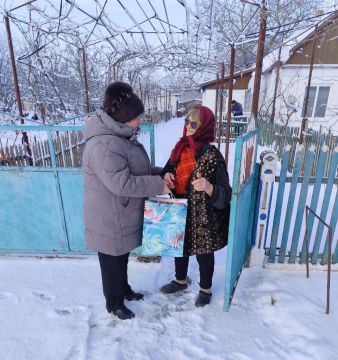Жительницу села Ольговка поздравили с 85-летним юбилеем