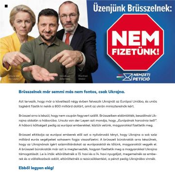 Власти Венгрии запустили общенациональную петицию с призывом к ЕС прекратить финансирование Украины