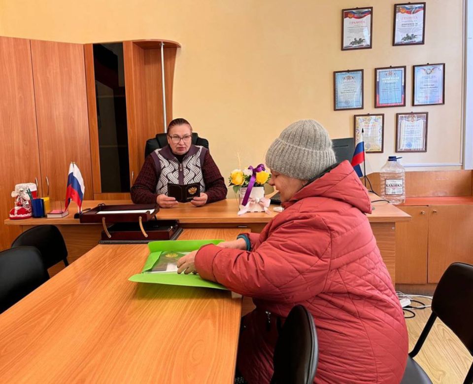 Начальник Любимовского территориального отдела Ирина Добрянская провела личный прием граждан