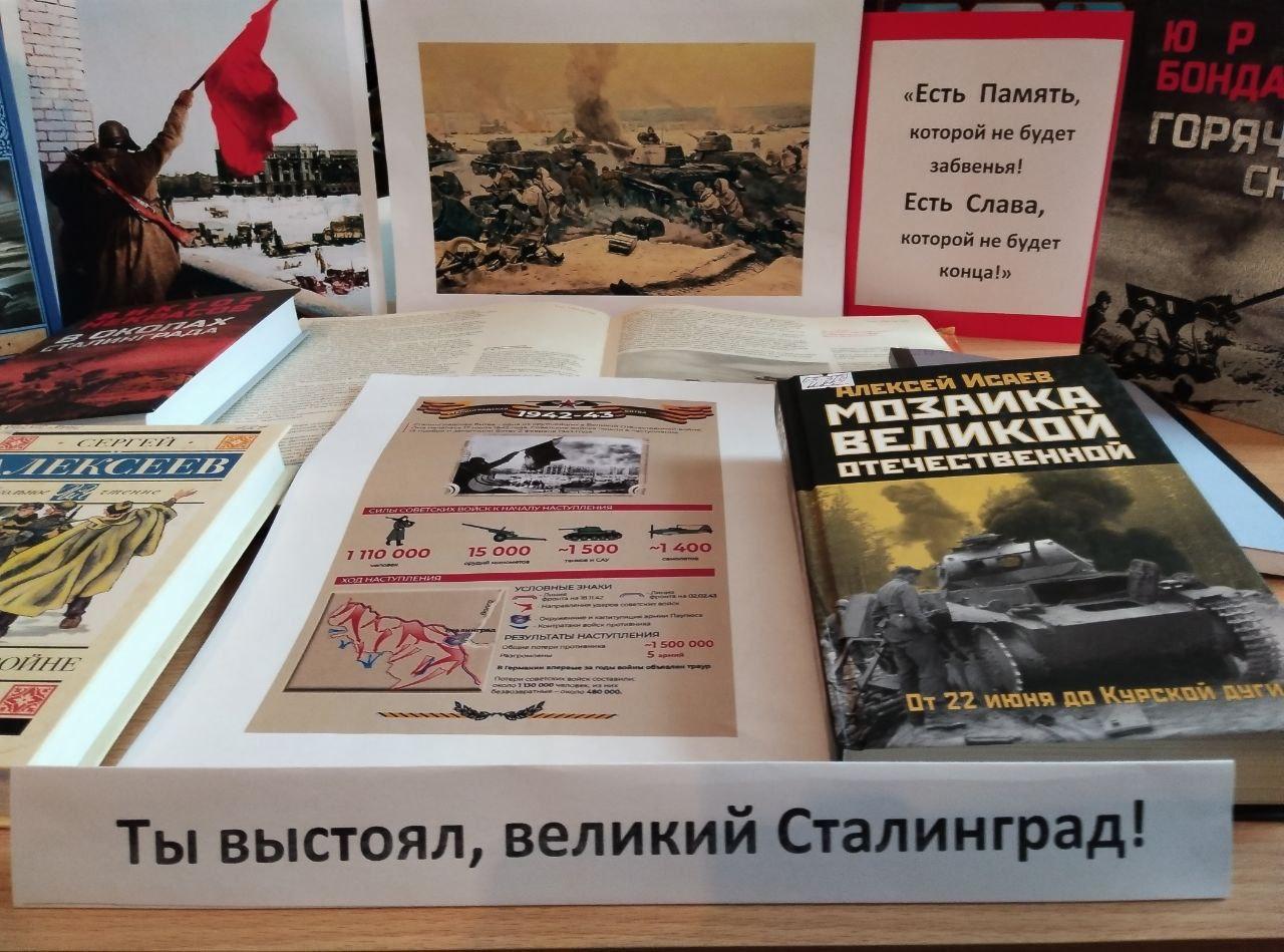 В библиотеках Генического округа отметили 83-ю годовщину Сталинградской битвы