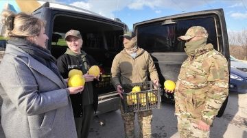 Партию гигантских лимонов передали из Крыма бойцам в зону СВО