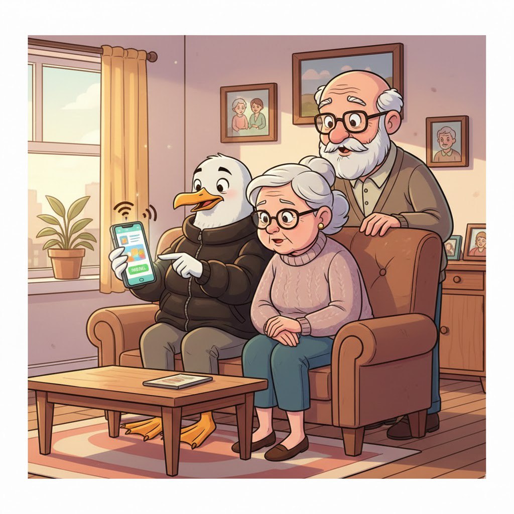 Чайка о важном: цифровая помощь для старшего поколения