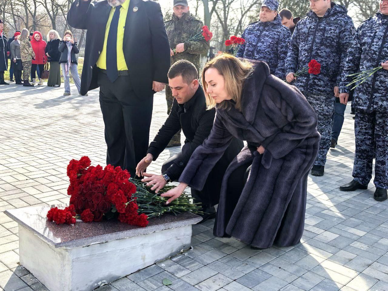 В Геническом парке прошло торжественное мероприятие в честь Дня защитника Отечества