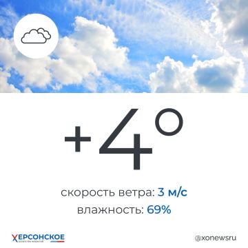 Переменная облачность будет в Херсонской области в понедельник