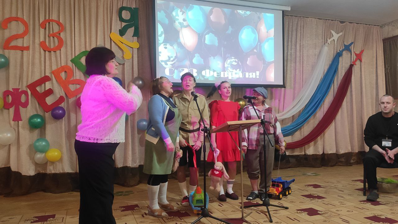 Патриотический концерт в стенах Алешкинского дома-интерната