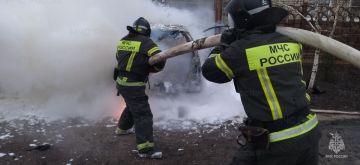 Спасатели МЧС России продолжают ликвидировать пожары в Херсонской области