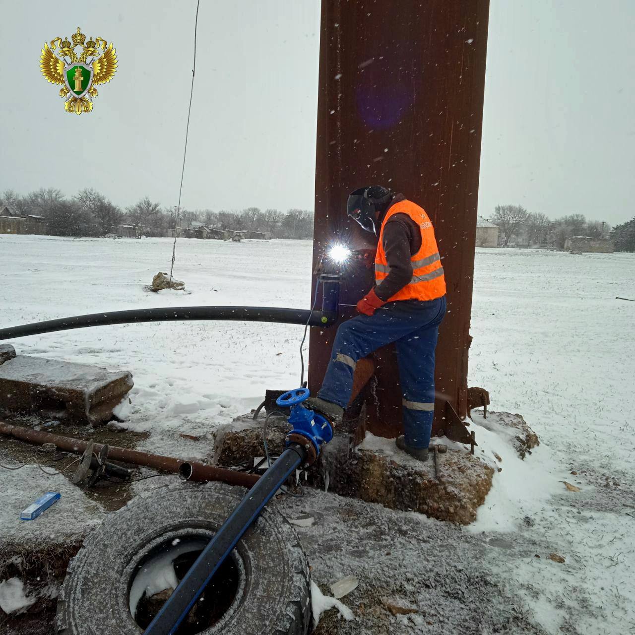 После вмешательства прокуратуры произведены ремонтно-восстановительные работы участка сетей холодного водоснабжения