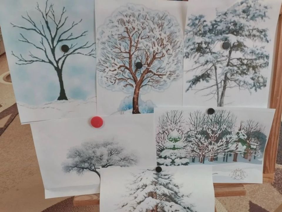 «Деревья в снегу»: занятие в Приморском детсаду