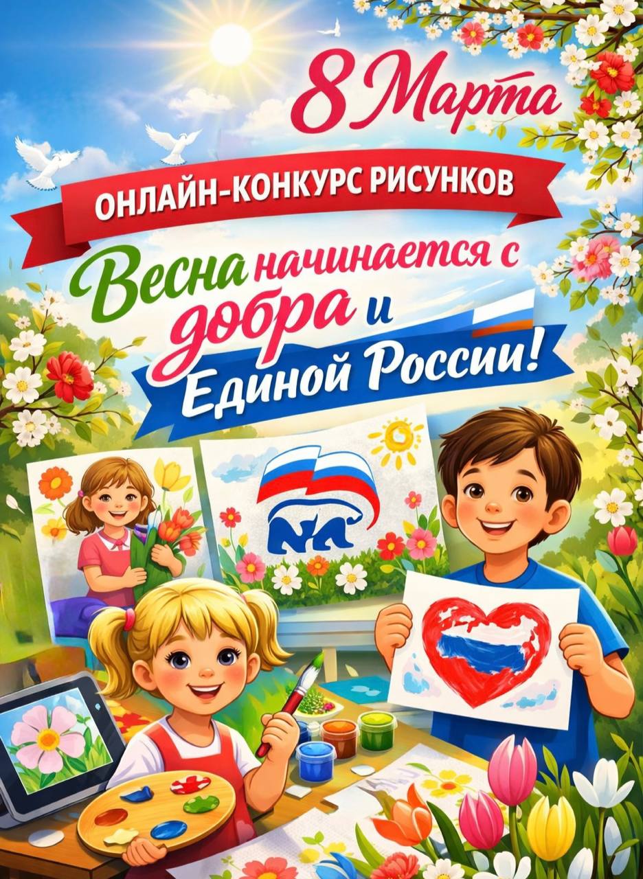 Объявляем онлайн-конкурс рисунков к 8 Марта