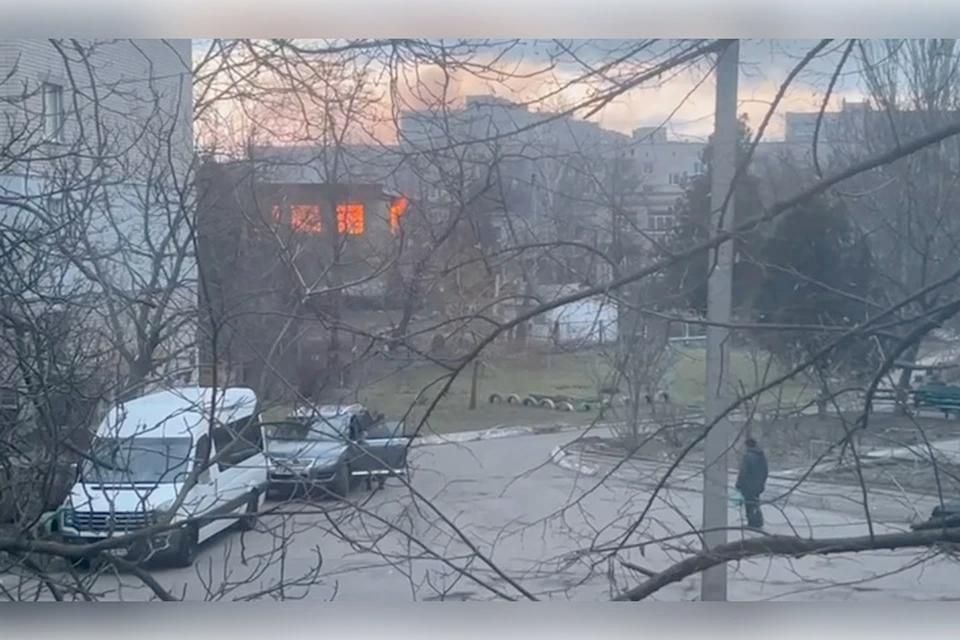 Вечером 3 марта в Каховке загорелся закрытый детский сад