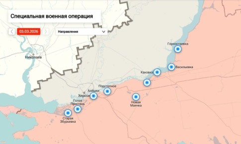 Утренняя сводка по обстрелам левобережья Херсонской области на 09:00 утра 04 марта