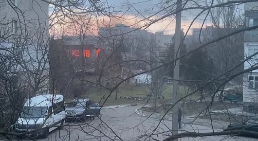 Вечером в Каховке горело здание неработающего детского сада "Солнышко"