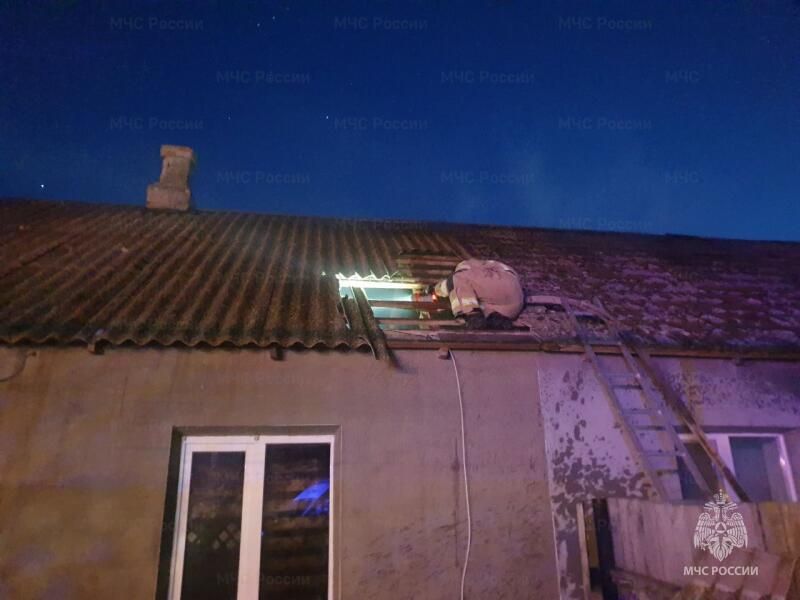 В Скадовске горел жилой дом