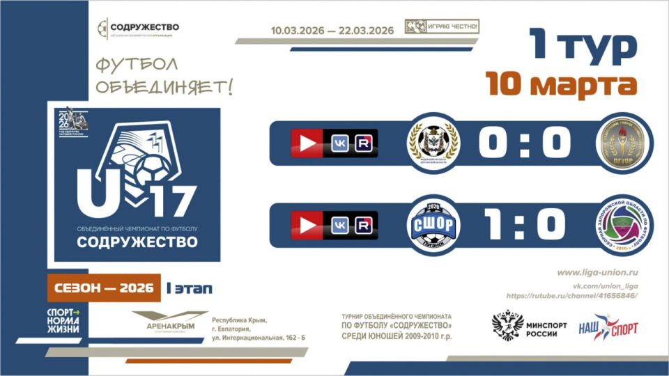 ����� 1 ���� ���� ������������ (U-17)!