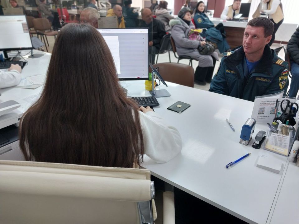 МФЦ Херсонской области и МЧС отработали алгоритм предоставления помощи пострадавшим в ЧС