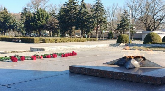 В Чаплинском округе прошел памятный митинг, посвященный освобождению Херсона от немецко-фашистских захватчиков