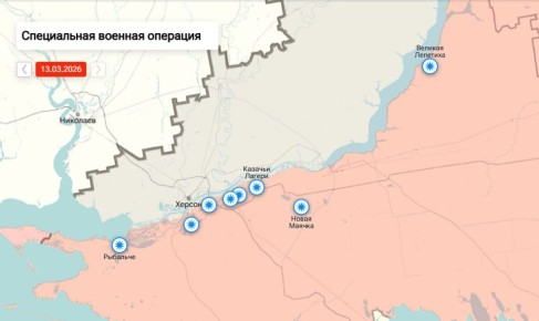 Утренняя сводка по обстрелам левобережья Херсонской области на 09:00 утра 14 марта